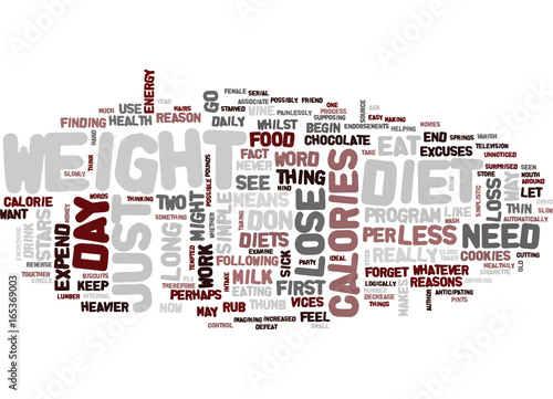YOU DON T NEED TO GO ON A DIET TO LOSE WEIGHT Text Background Word Cloud Concept