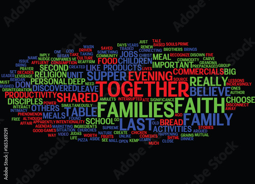 THE LAST SUPPER Text Background Word Cloud Concept photo