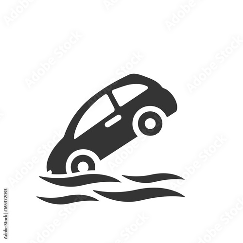 Auto Flood Insurance Icon