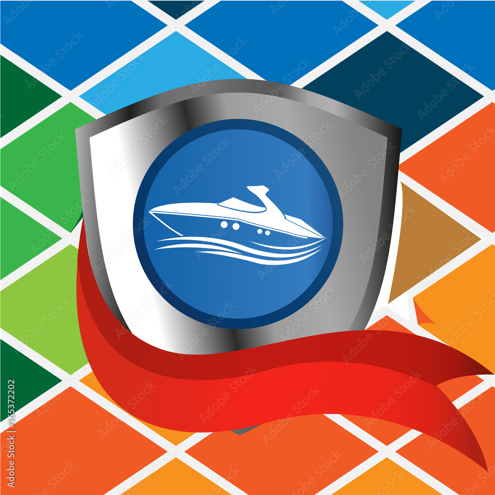 ship shield vector illustration. illustration in vector format. ship shield vector illustration. illustration in vector format.