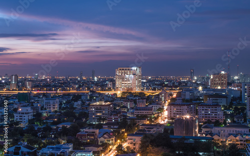 Night   Cityscape at Bangkok  Thailand