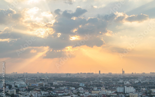 Sunset & Cityscape at Bangkok, Thailand