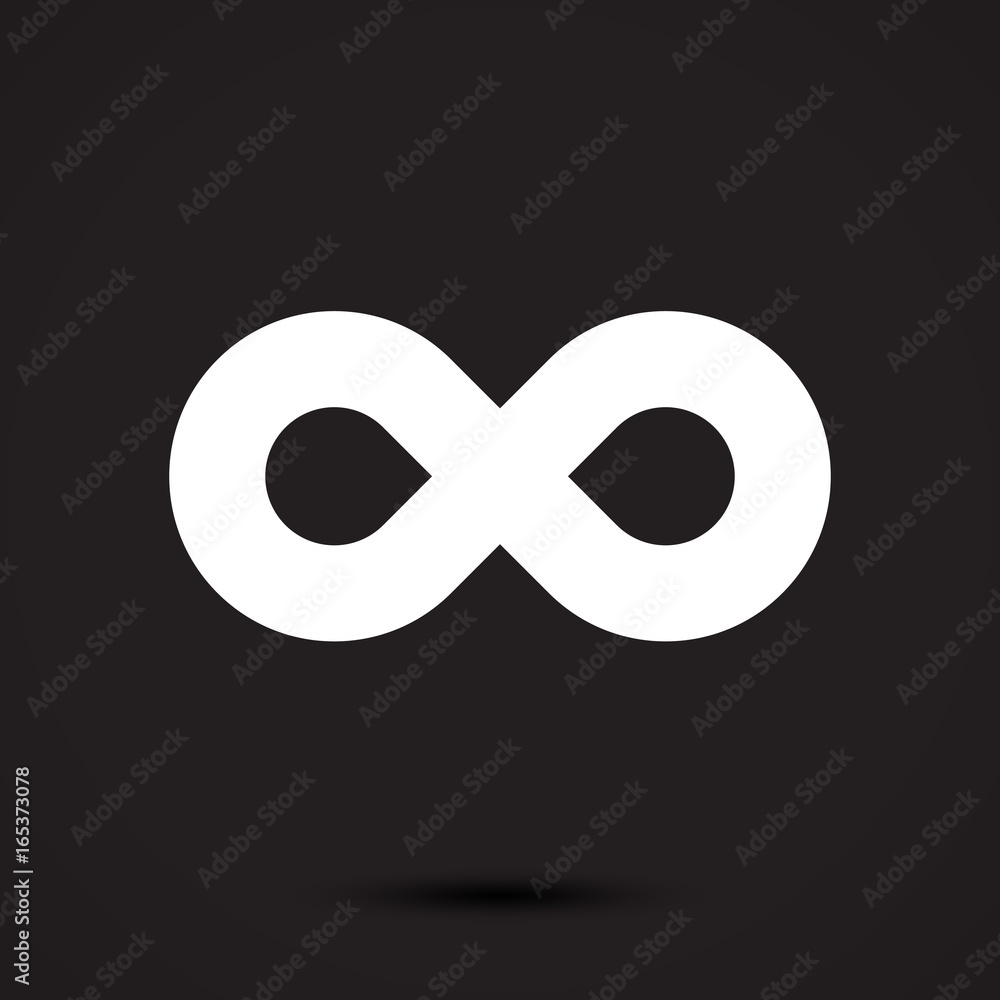 Infinity symbol icon. Vector illustration Infinity symbol icon. Vector illustration