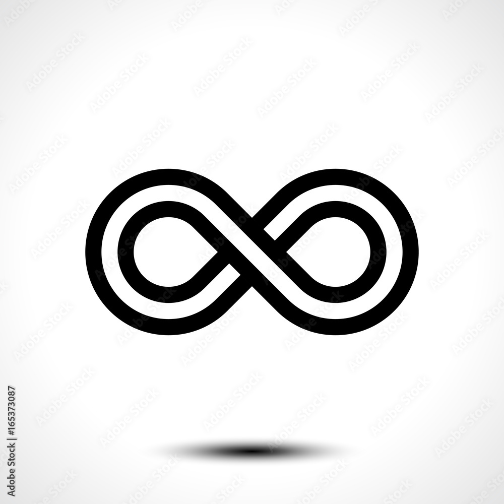 Infinity symbol icon. Vector illustration Infinity symbol icon. Vector illustration