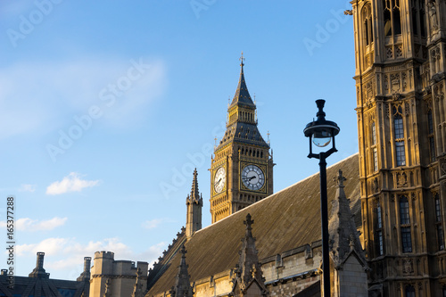 Big Ben and Westminster abbey in London, England © alice_photo