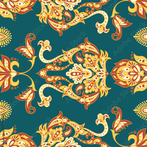 Seamless Ethnic Decorative Pattern. Vector Seamless Pattern