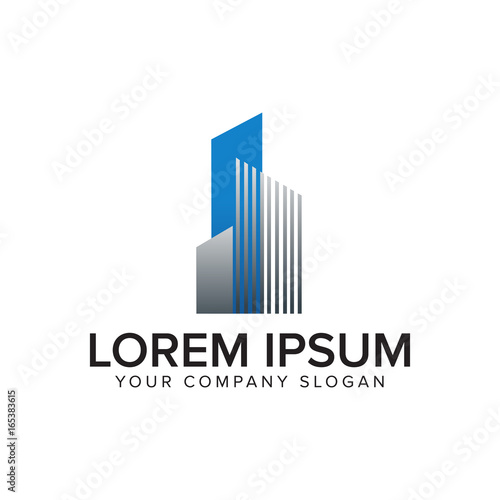 Architectural, Construction logo, Real Estate and Mortgage logo design concept template