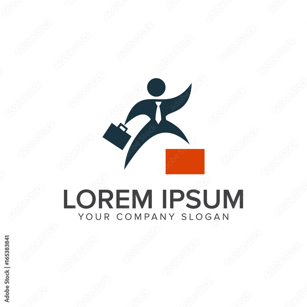 success business people logo design concept template success business people logo design concept template