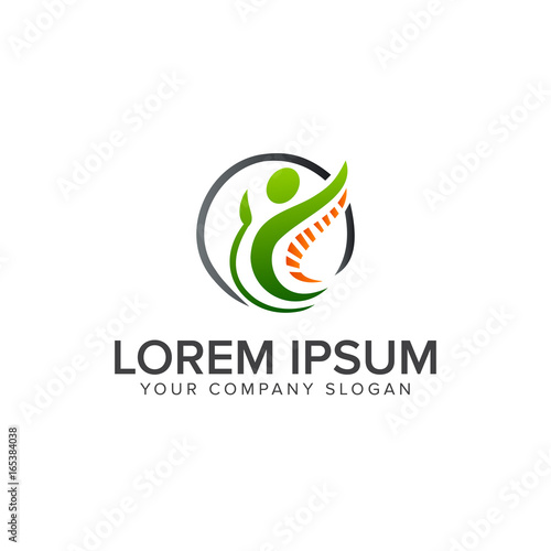 people Logos. Medical and Pharmaceutical logo design concept template