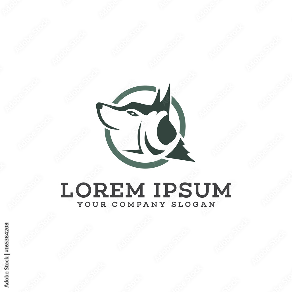 dog logo design concept template dog logo design concept template