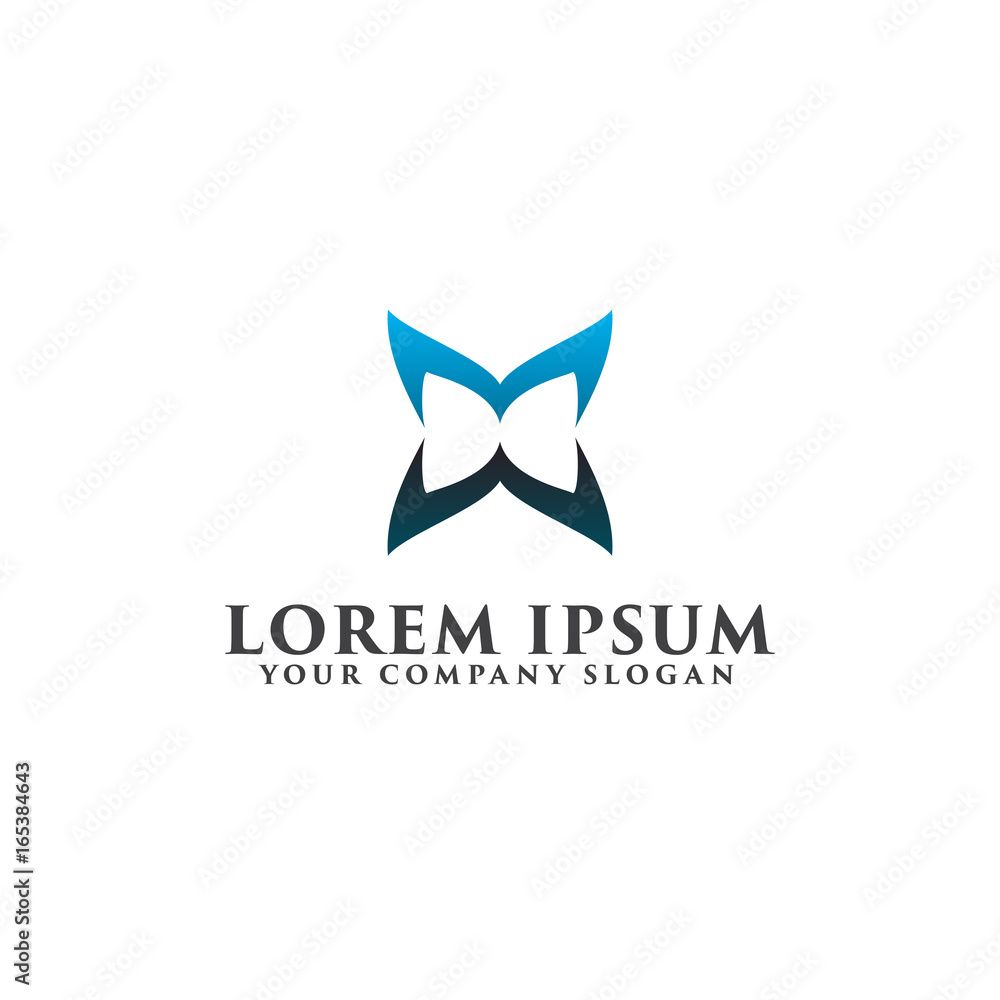 letter m butterfly logo design concept template letter m butterfly logo design concept template