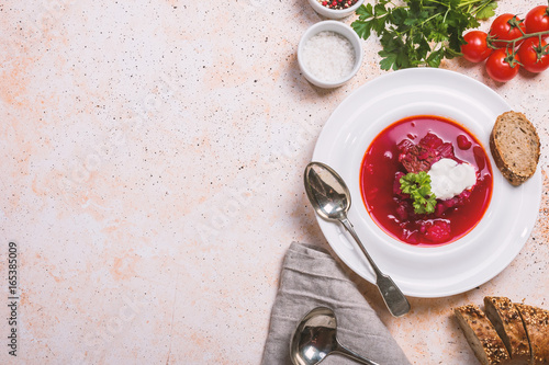 Russian soup - red borscht