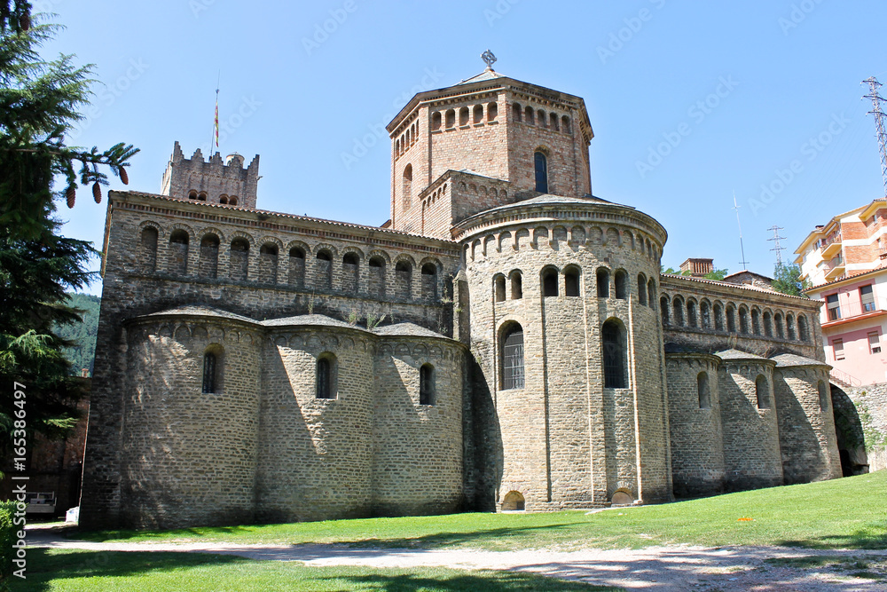 Fototapeta premium The apsis or apse of the Monastery of Saint Mary in Ripoll, Catalonia, Spain