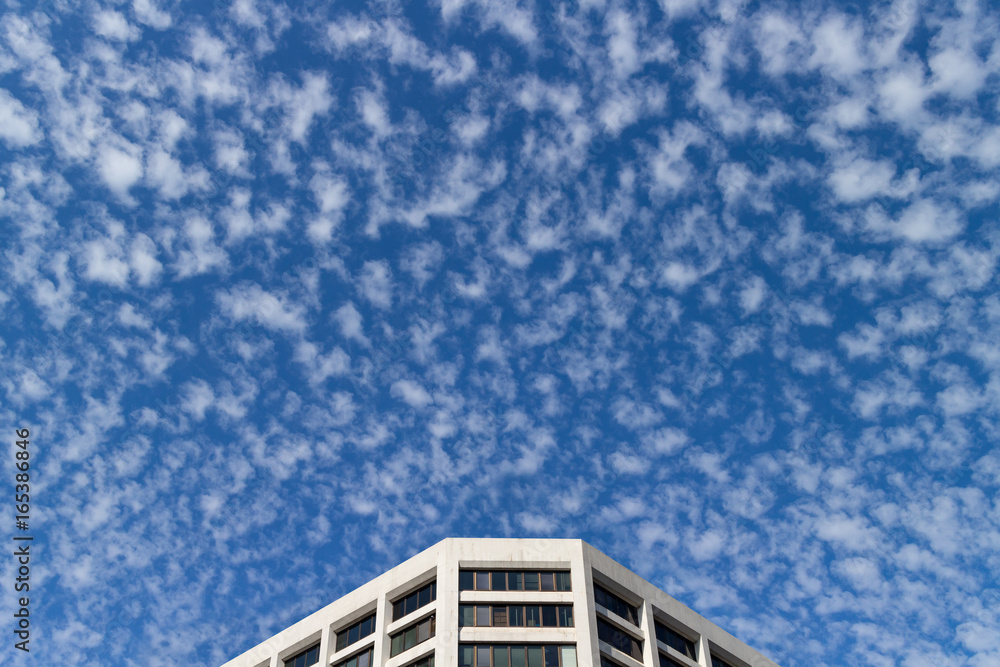 Beautiful cloud and blue sky on sunny day in Taipei city, cool natural pattern of sky Beautiful cloud and blue sky on sunny day in Taipei city, cool natural pattern of sky