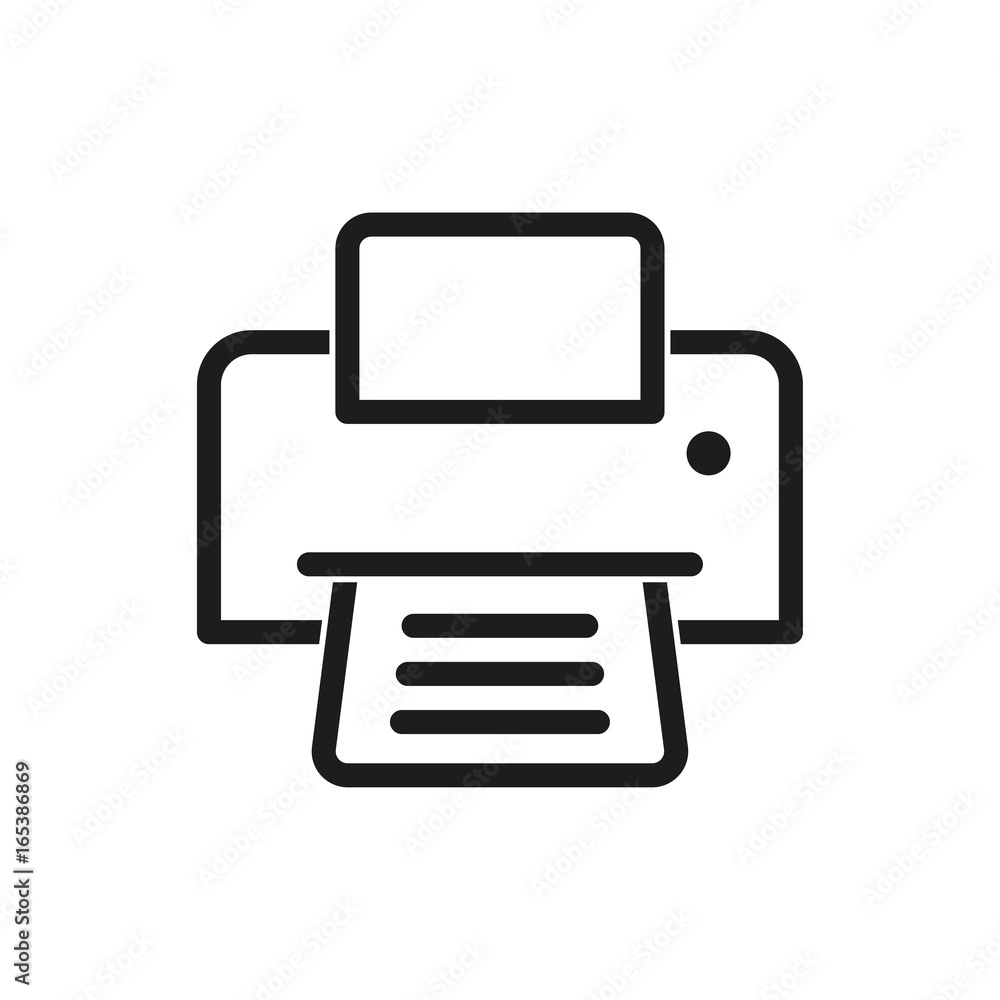 Printer vector icon. Printer vector icon.