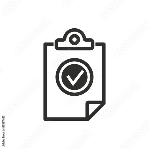 Clipboard vector icon.