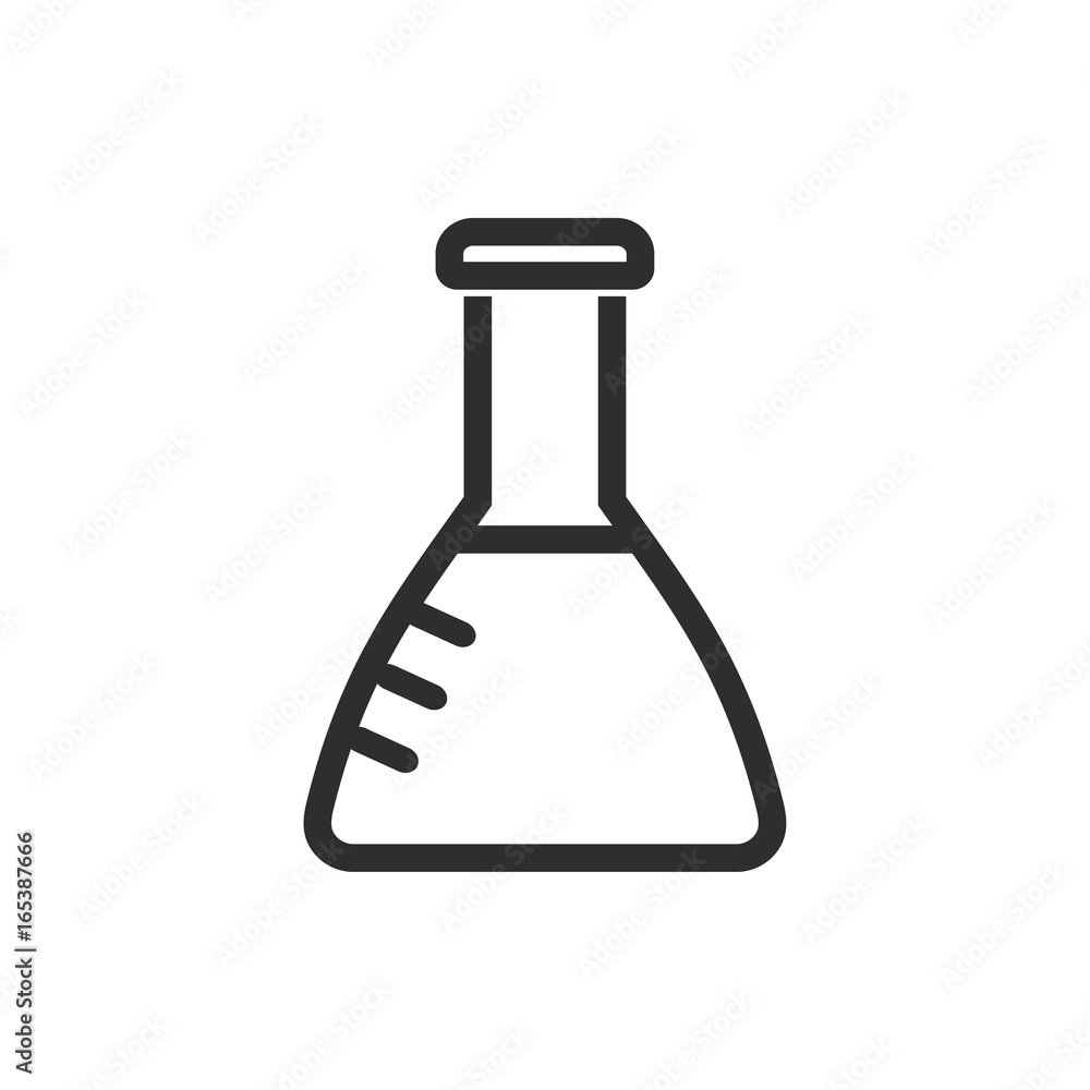 Flask vector icon. Flask vector icon.