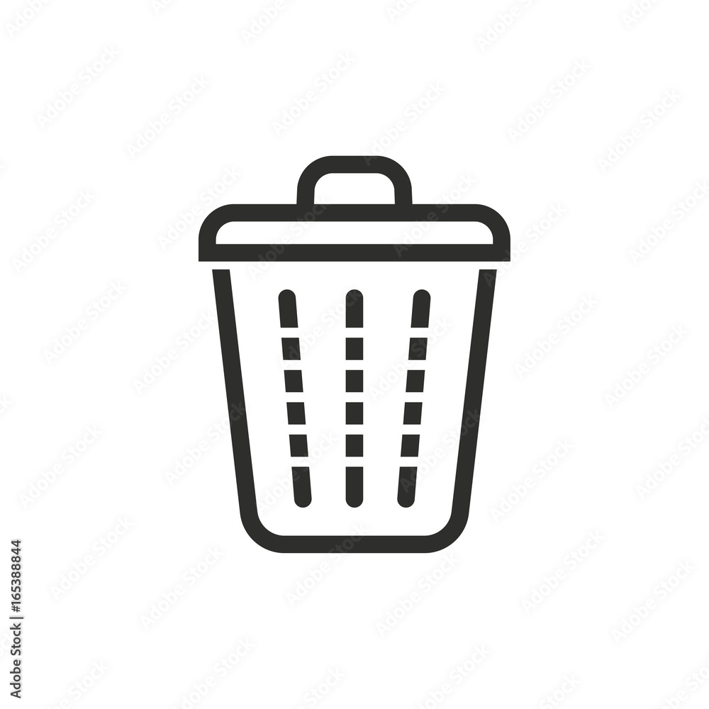 Trash can vector icon. Trash can vector icon.