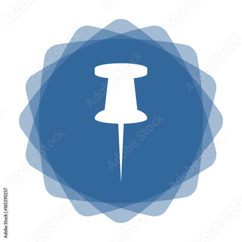 App Icon blau Stecknadel