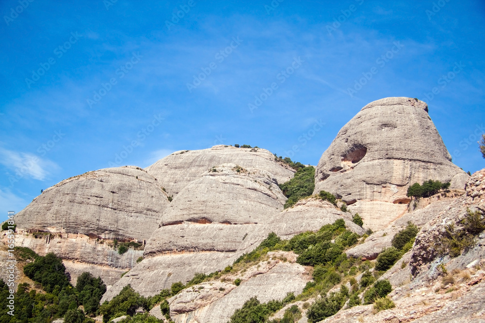 Montserrat mountain rocks. Catalonia. Spain.