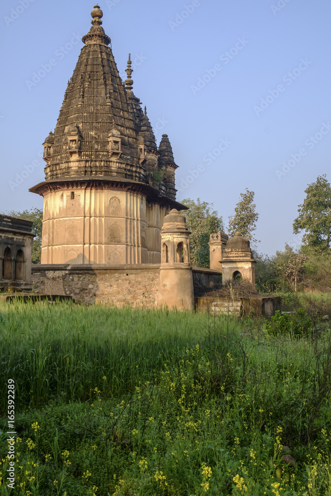 Temple on the island at Orchha