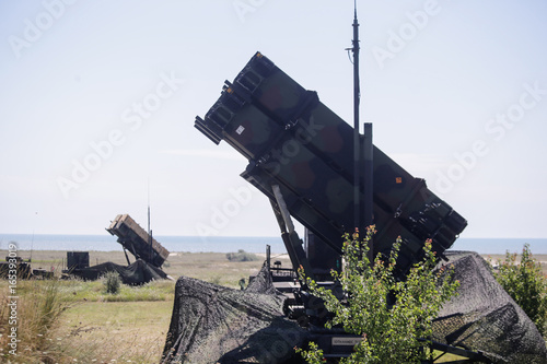 Patriot defence missiles system at a joint US-Romanian military drill, on July 19, 2017, in Capu Midia, Romania. photo