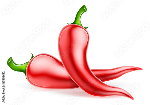 Red Chilli Peppers Illustration