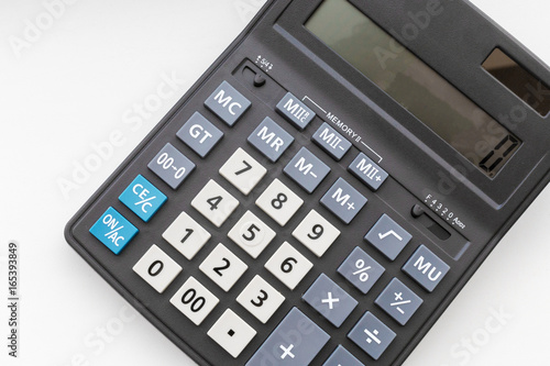 Calculator on white background