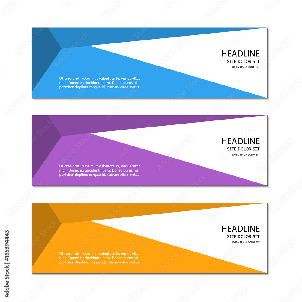 Banner template. Vector. Banner template. Vector.