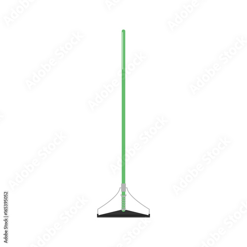 Green mop tool isolated