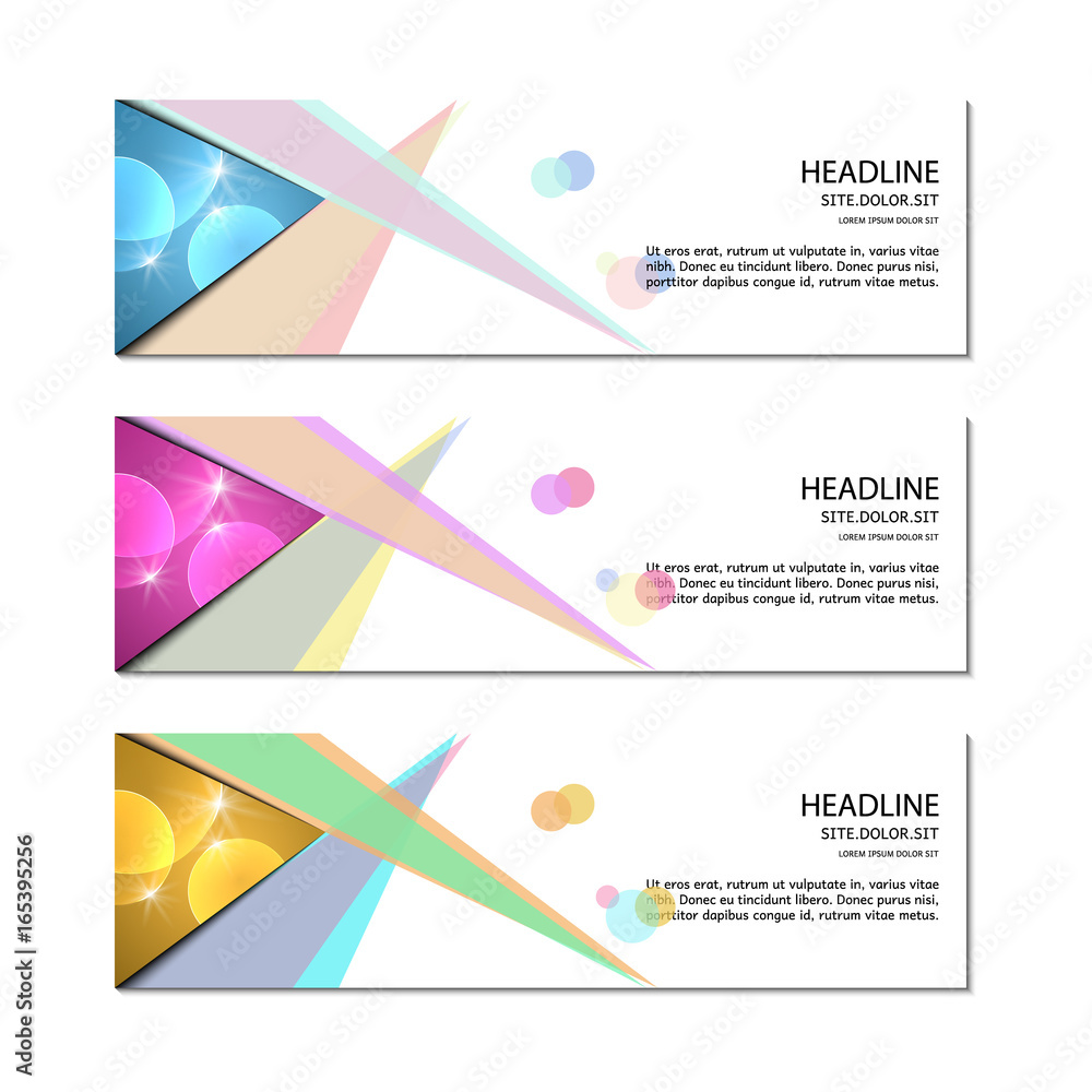 Naklejka premium Banner template. Vector.