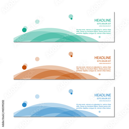 Banner template. Vector.