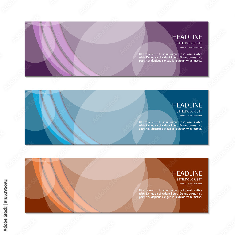 Naklejka premium Banner template. Vector.