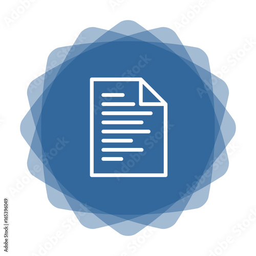 App Icon blau Dokument