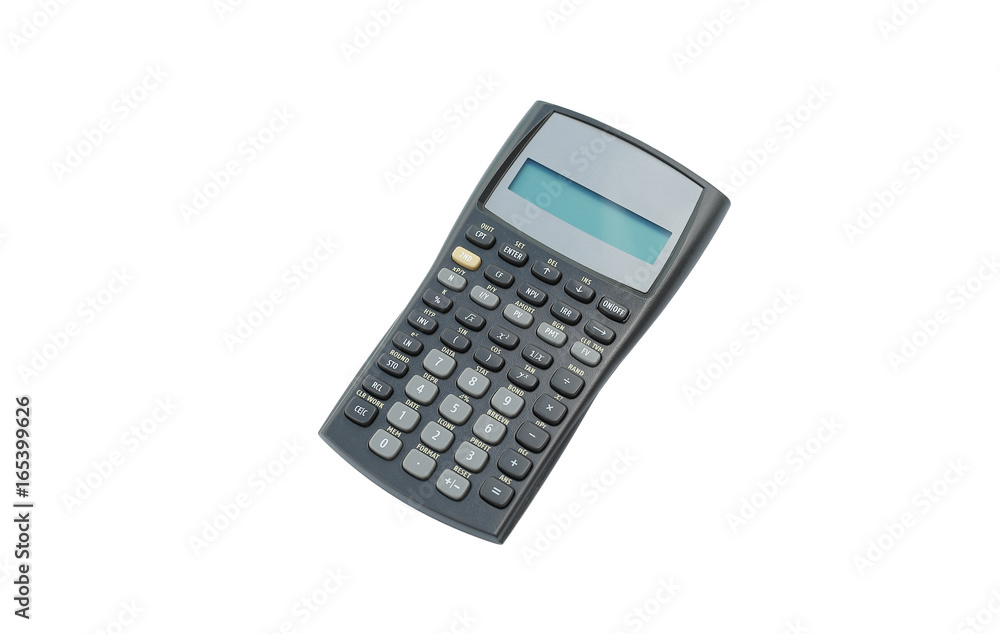 Scientific calculator on white isolated background. Scientific calculator on white isolated background.