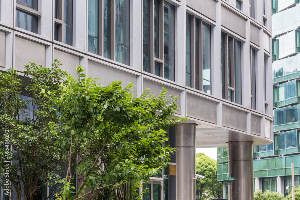 detail shot of modern architecture facade,business concepts,shot in city of China.