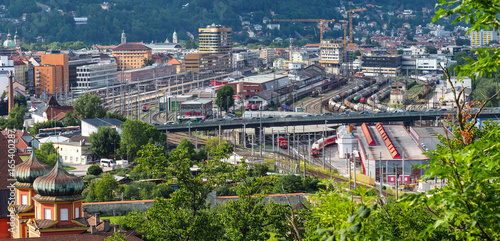 Innsbruck mit Hauptbahnhof