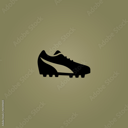 football cleats or boots icon. flat design