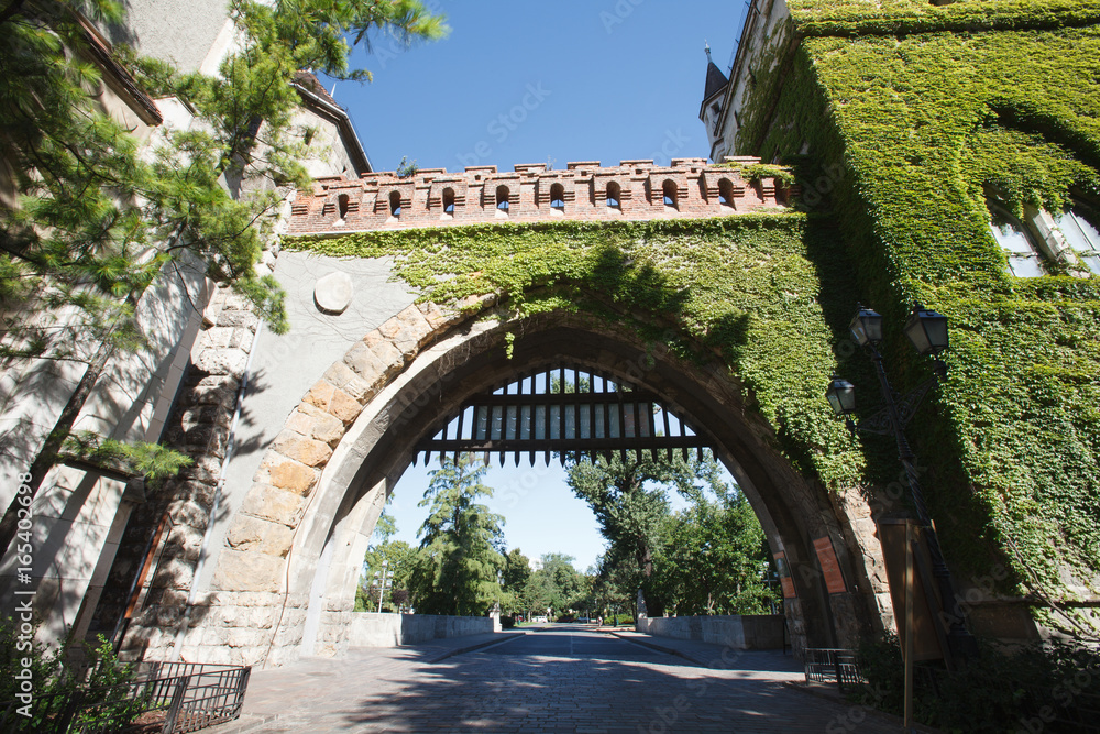 Gate of the Vajdahunyad Castle in Budapest