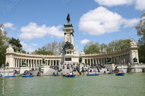 Madrid Monument Alfonso XII Retiro