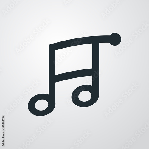 Logotipo tienda de musica en fondo degradado