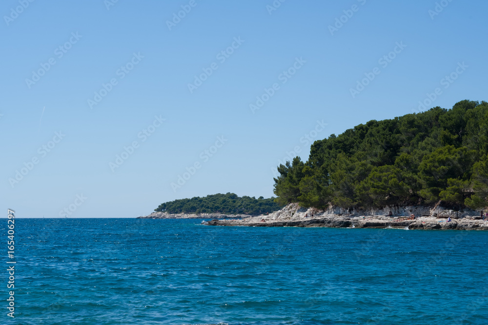 Coastline in Pula Croatia