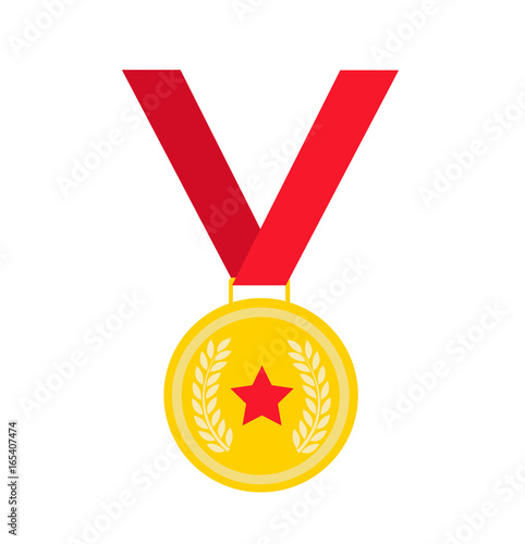 gold medal vector illustration