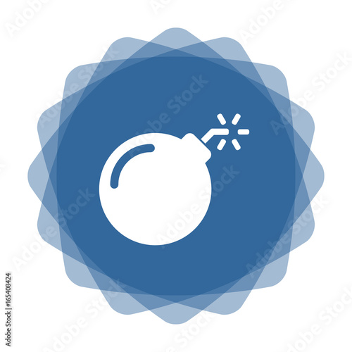 App Icon blau Bombe