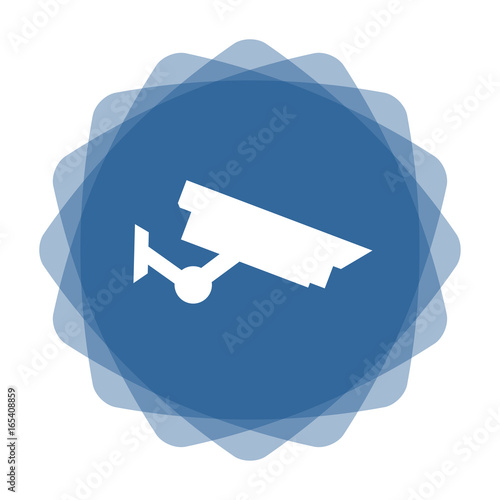 App Icon blau Überwachungskamera