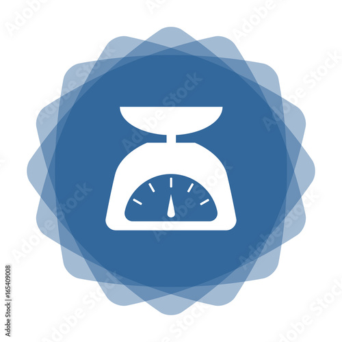 App Icon blau Küchenwaage