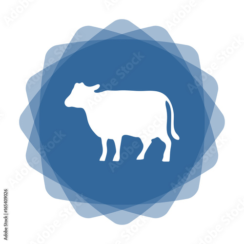 App Icon blau Rind