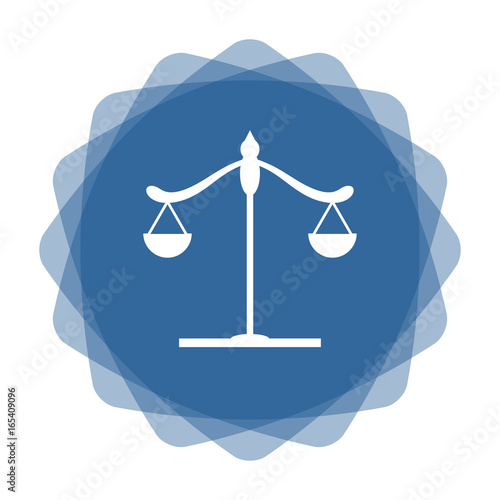 App Icon blau Waage