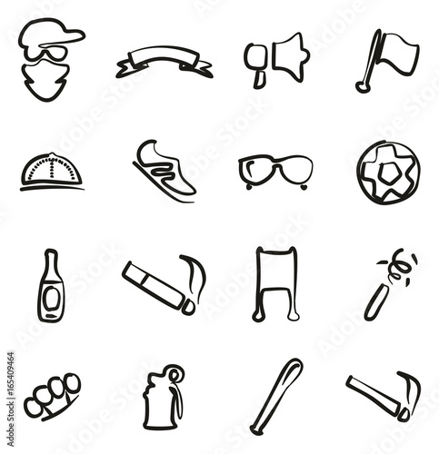 Fan Icons Freehand 