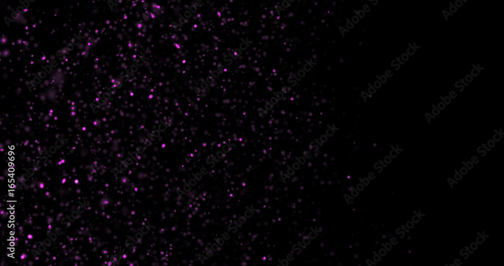 Fototapeta premium Abstract Pink Glitter Explosion on Black Background